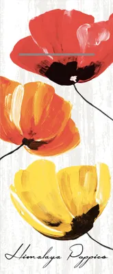 Produktbild von Airlaid Besteckservietten Ivonne in Grau "Pub", 40 x 33 cm, 75 Stück - Mank - Floral Mohnblumen