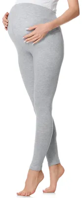 Produktbild von Be Mammy Lange Umstandsleggings aus Baumwolle BE20-230 (Melange, XL)
