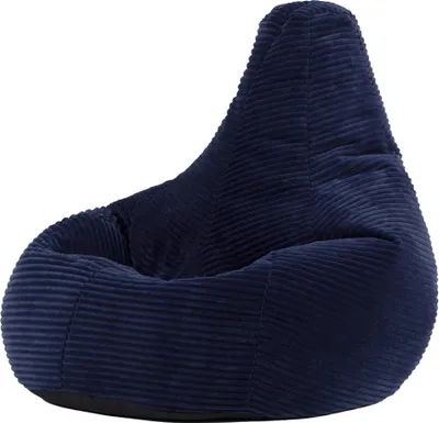 Produktbild von icon Sitzsack-Sessel Bean Bag Flauschig Dalton Für Kinder, Dunkelblau, Cord, Kindersitzsack, Groß, Sitzsack Kinder mit Füllung - Hergestellt in Deutschland