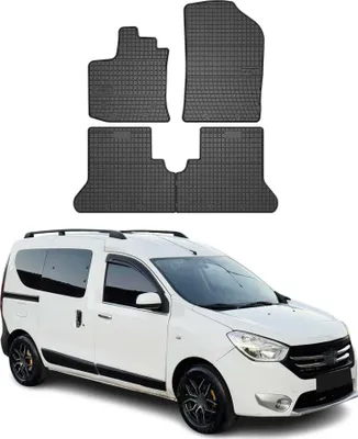 Produktbild von OMAC Gummi Fußmatten für Dacia Dokker 2012-2021 Automatten Gummi Schwarz 4tlg