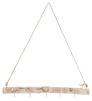 Treibholz-Wandhaken 38,1 cm, 5 Haken, natürliche Holzoptik