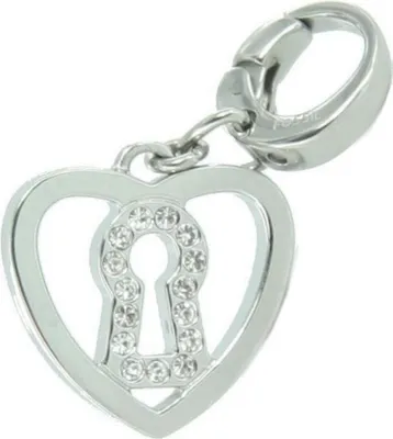 Produktbild von Fossil Anhänger Charms JF87590040 Herz mit Schloss Zyrkonia