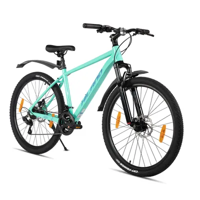 Produktbild von Hiland 26 Zoll Mountainbike, Herren und Damen 21 Gang MTB mit Aluminiumrahmen, Doppelscheibenbremsen, chutzblech und gefederter Vordergabel