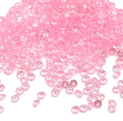 Image de Cristaux en acrylique pour décoration - 4000 pièces - Décoration à saupoudrer pour la table - 4 mm - Rose