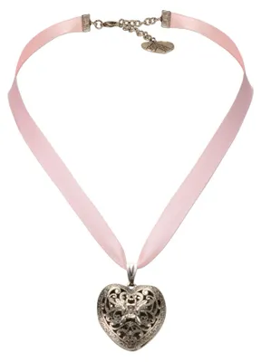 Produktbild von Alpenflüstern Satin-Trachtenkette Trachtenherzerl - Damen-Trachtenschmuck Dirndl