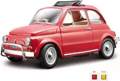 Produktbild von BBurago Fiat 500 L 1968 Modell rot Maßstab 1:24