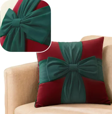 Zdjęcie produktu dla S Poszewka 45*45 Christmas Bow Czerwona