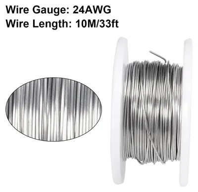 Produktbild von 0,5mm 24AWG Heizwiderstand Kabel Nichrome Dr?hte fš¹r Heizelemente 33ft de