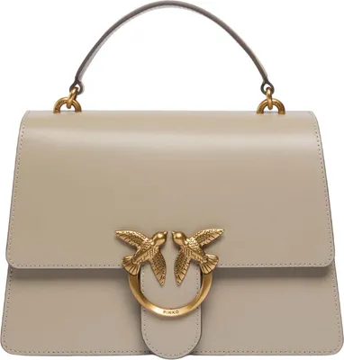 Produktbild von PINKO Handtasche Umhängetasche Love One Top Handle Classic Light Noce - Antique Gold taupe