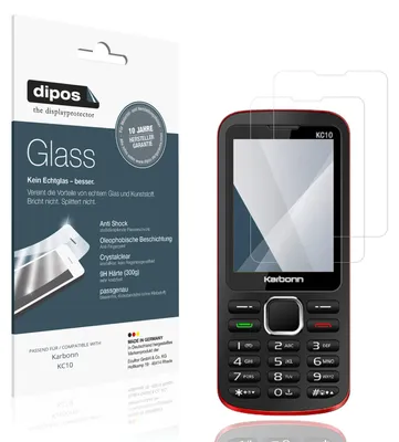 Immagine prodotto di 2x Pellicola Protettiva per Karbonn KC10 Protezione Vetro Flessibile 9H dipos