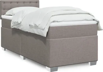 Produktbild von Möbel Boxspringbett mit Matratze Taupe 90x200 cm Stoff - Polsterbett 3288089
