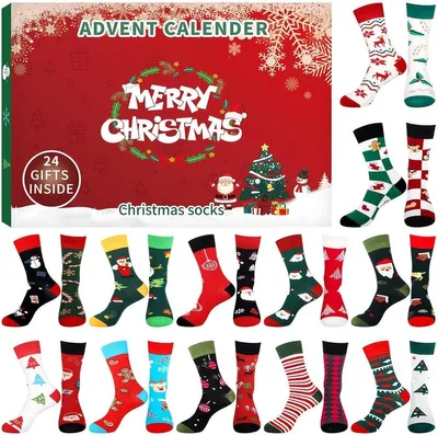 Produktbild von Weihnachtskalender, Countdown, Weihnachtskalender für Erwachsene, Weihnachtsstrümpfe