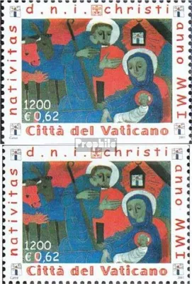 Produktbild von Briefmarken Vatikanstadt 2001 Mi 1391Do,1391Du postfrisch Weihnachten