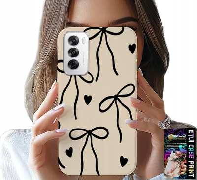 Image de Etui pour Oppo Reno12 5G - Beige Ribbon Cocards Fashionable Patterns