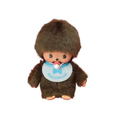 Produktbild von Junge mit blauem Latz | Bebichhichi | 16 cm | Monchhichi Puppe