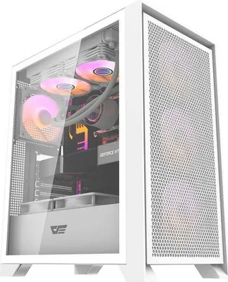 Produktbild von darkFlash Darkflash DRX70 MESH computer case (white) + 4 RGB fans
