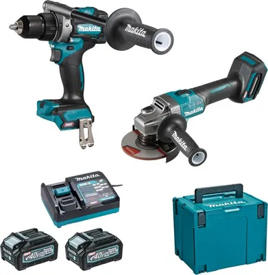 Image de Ensemble de 2 machines 40 V max Li-Ion 4 Ah XGT (DF001G + GA005G) MAKITA - DK0124G201