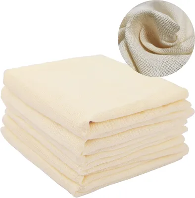 Zdjęcie produktu dla Ściereczki do czyszczenia - zestaw 6 sztuk - 50 x 50 cm - bawełna - wielokrotnego użytku