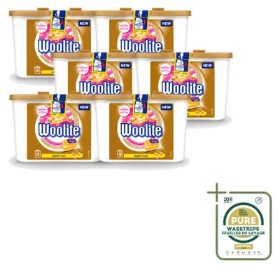 Produktbild von 6 x Woolite Expert Care Waschmittelkapseln mit Keratin für Feinwäsche - Vorratspackung - 6 Stücke