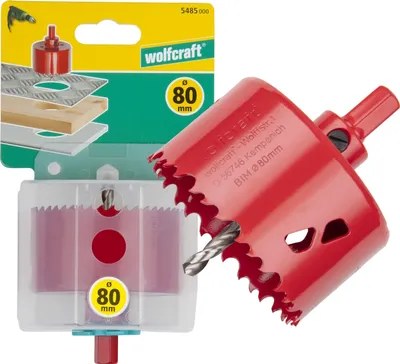 Zdjęcie produktu dla Wolfcraft 5485000 Piła otwornica 80 mm 1 szt.