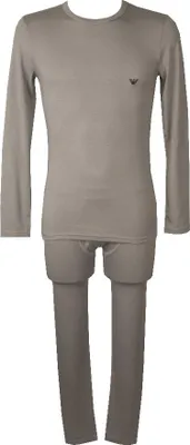 Immagine prodotto di Pigiama uomo manica lunga pantalone pantacollant lungo girocollo modal EMPORIO ARMANI articolo 111023+111286 4A522, M, Poliammide 8%,Modal 48%,Spandex 2%,Acetato 42%