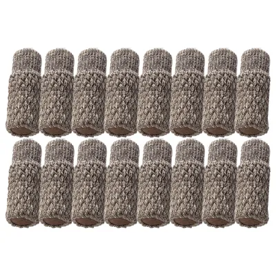 Produktbild von Möbelsocken Gestrickte Möbelsocken – Stuhlbeine Bodenschutzhülle zur Vermeidung von Kratzern
