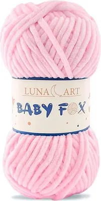 Produktbild von Luna Art Baby Fox Wolle 100g, Bulky, Polyester, für Kuschelspielzeug, Rosa