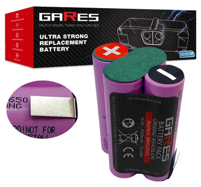 Zdjęcie produktu dla GARES Akumulator do odkurzacza Bosch BBHL21435 BBHF214G BBHF214R BBH2P14 | 14.4 V 3.5Ah | Wysoka wydajność | Realna Pojemność