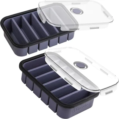Produktbild von Silikon Gefrierbehälter 1/2 Cup, 2 Stück, mit Deckel, für Küche