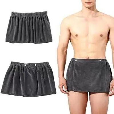 Produktbild von Saunakilt Herren Verstellbar - Sauna Handtuch mit Klittenband - Duschtuch Wickeltuch für Herren