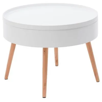 Obrázek produktu pro ModernHome Stolik kawowy okrągły ze schowkiem 60cm ModernHome Universal-64_FH-CT0210_5903089066897