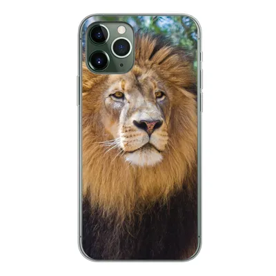 Produktbild von MuchoWow® Handyhülle Schutzhülle Hülle für iPhone 11 Pro Löwe - Natur - Tier Silikon Softcase Handy Hülle - Handy