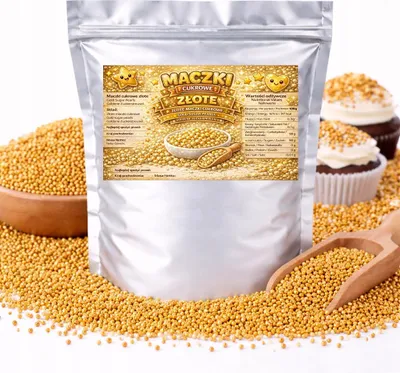 Immagine prodotto di Zucchero dorato - Granella per torte, dessert, cialde e dolci 100 g