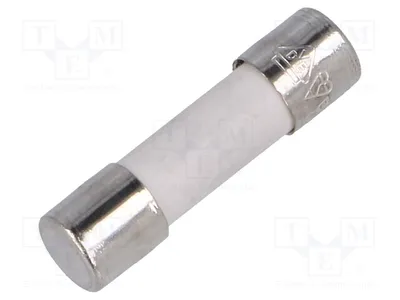 Image de Fusible : 6,3A, à action retardée, 250 VAC, céramique, cylindrique, UDA 6,3A 250V