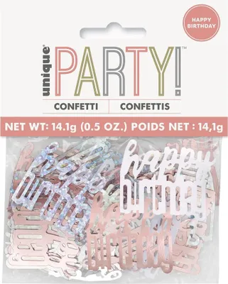 Image de Confetti or rose Happy Birthday