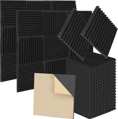 Zdjęcie produktu dla Yakimz 24 akustyczne maty piankowe 30 x 30 x 2,5 cm | Skuteczna izolacja akustyczna zapewniająca optymalną akustykę | Płytki piankowe