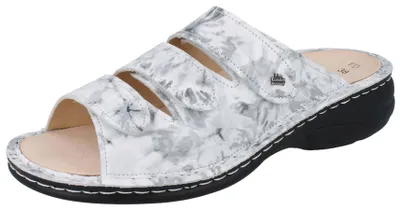 Produktbild von FINN COMFORT Hellas Damen Pantolette weiss grau Glattleder - Größe: 38