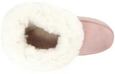 Produktbild von Fellhof Hüttenpatschen Damen Lammfell-Hausschuhe Rosa, 3101-ROSA - Gr. 38