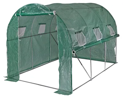 Gewächshaus Tunnel Treibhaus Frühbeet Pflanzbeet Tomatenhaus Gartentunnel Folientunnel Garten 300x200x200 günstig online kaufen 926581 47090 4031765470902 Stabilo-Fachmarkt.de Dema