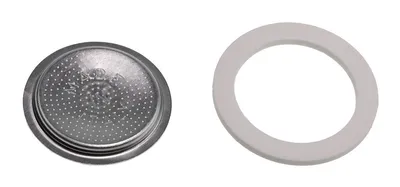 Immagine prodotto di Bialetti 800038 Guarnizione in silicone + 1 filtro 2 tazze in blister per Moka Express...