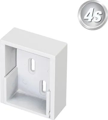 Produktbild von Alu Zauntragprofilhalter Set - Farbe: grau, für Profil: 40 mm