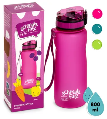Productafbeelding van Klarstein drinkfles, sportdrinkfles voor volwassenen, drinkfles BPA-vrij en koelend, lekvrije drinkfles voor dames en heren, paarse sportfles, drinkflessen voor fitness en sportschool