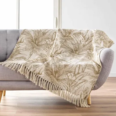 Obrázok produktu pre Poťah na pohovku s motívom listov, DUNE, 125 x 150 cm