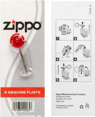 Produktbild von ZIPPO - Feuersteine 6 Stück, Single Unit.