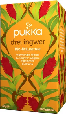 Obrázok produktu pre Pukka - Organický bylinný čaj "Tri zázvor" - 20 čajových vrecúšok