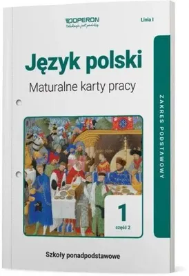 Obrázek produktu pro Jezyk polski 1 Maturalne karty pracy Czesc 2 Zakres podstawowy