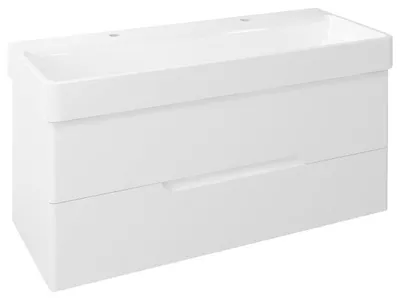 Produktbild von Sapho MEDIENA Unterschrank 117x51x48,5cm, Weiß matt / Weiß matt
