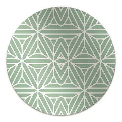 Produktbild von Rundmatte - Stuhlunterlage Bürostuhlunterlage - Rund Ø 100 cm - Bodenmatte - Fußmatte - Geometrische Formen