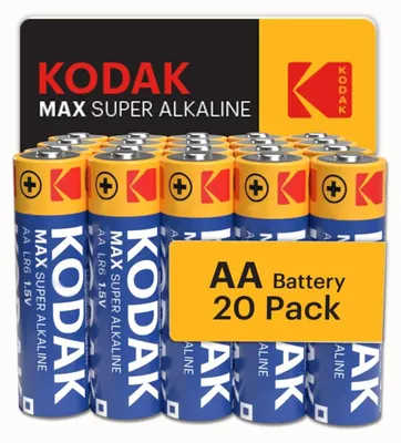 Produktbild von Kodak Alkaline Max AA LR06 Batteries – 20 Pack