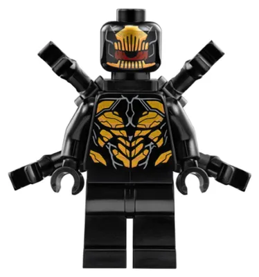 Zdjęcie produktu dla LEGO Minifigurka Outrider - Długie ramiona, tułów w ciemnoniebieskim kolorze (sh0505)